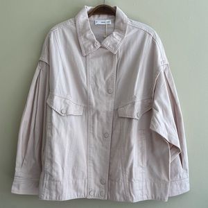 NWT Mango Women’s Light Pink Oversized Cotton Jacket